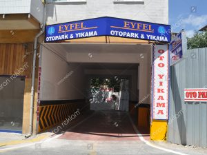 ışıksız oto yıkama tabelası