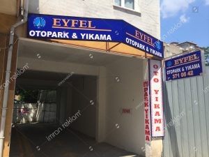 Polikarbon oto yıkama tabelası