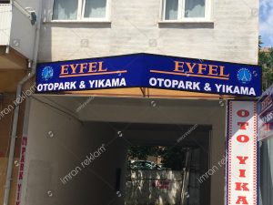 Polikarbon oto yıkama tabelası örnekleri