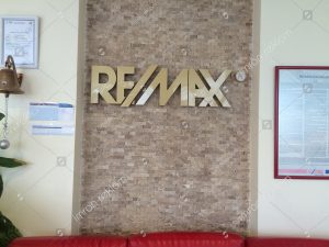 Remax krom kutu harfli banko tabelası