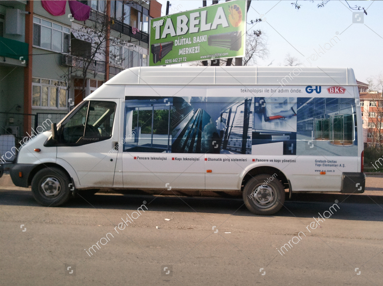 Ford Transit bölgesel araç giydirme