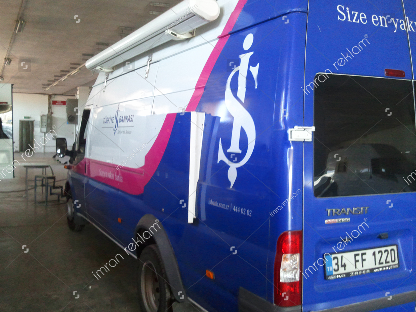 Ford Transit kısmi reklam kaplama örnekleri