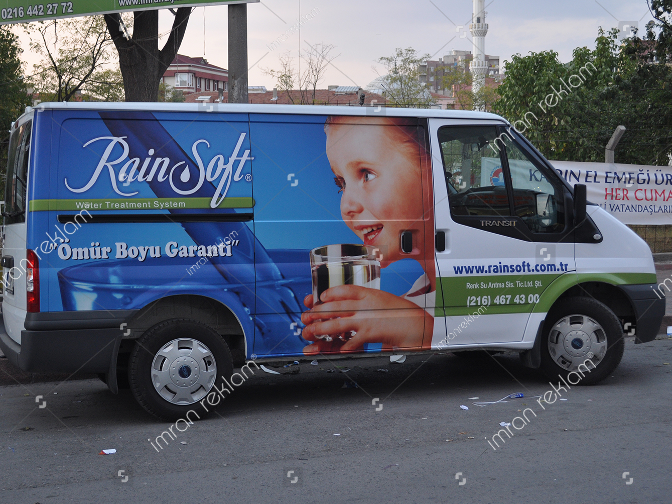 Ford Transit bölgesel reklam kaplama örnekleri