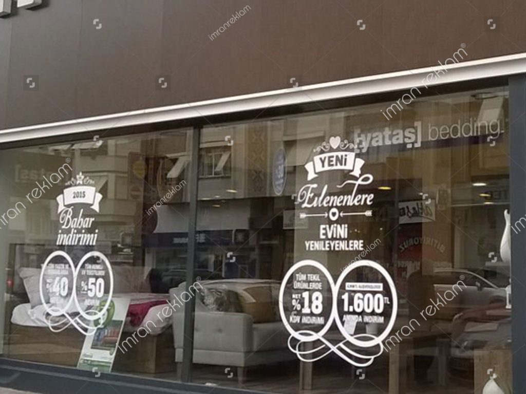 Sticker Folyo Cam Yazıları