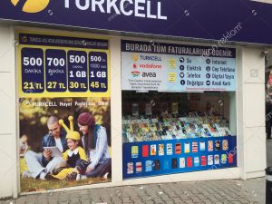 Turkcell mağaza reklam kaplama örnekleri