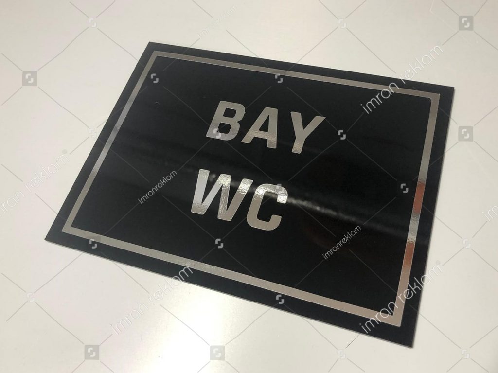 Bay WC Kapı Tabelası