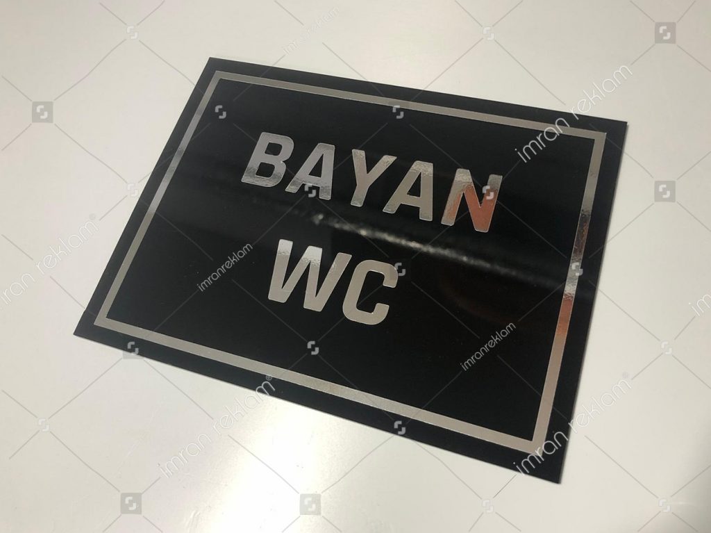 Bayan WC Kapı Tabelası