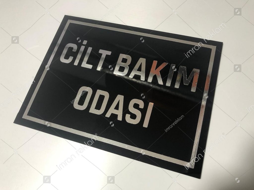 Cilt Bakım Odası Kapı Tabelası