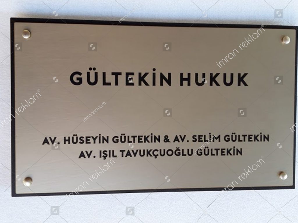 Hukuk bürosu tabelası modelleri