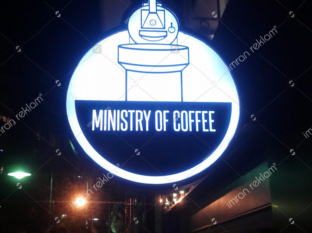 Yuvarlak Coffe Tabelası