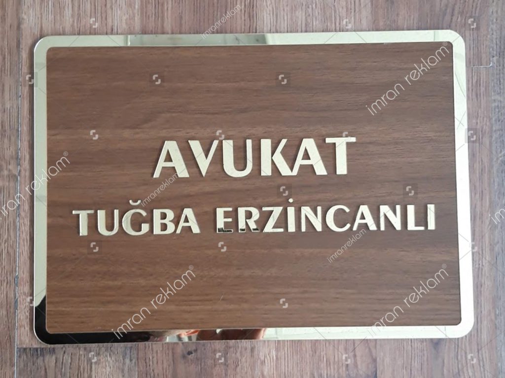 Avukatlık bürosu tabelası