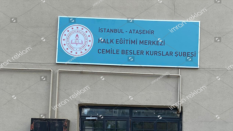 Halk Eğitim Merkezi Tabelası