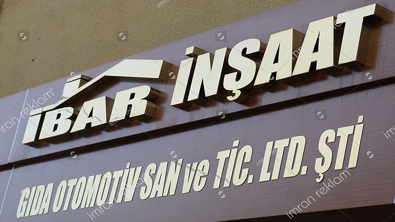 Işıksız Paslanmaz Kutu Harf Tabela