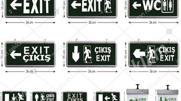 Acil Çıkış Tabelası Modelleri