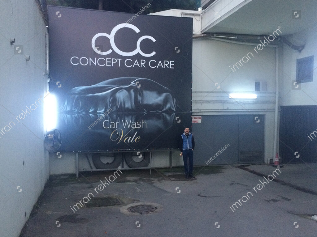 Oto Yıkama Tabelası Modelleri