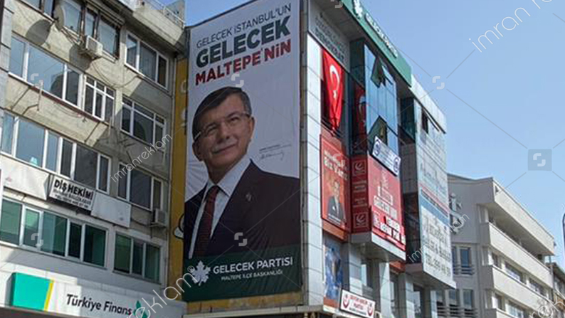 Gelecek partisi Duvar Cephe Tabelası