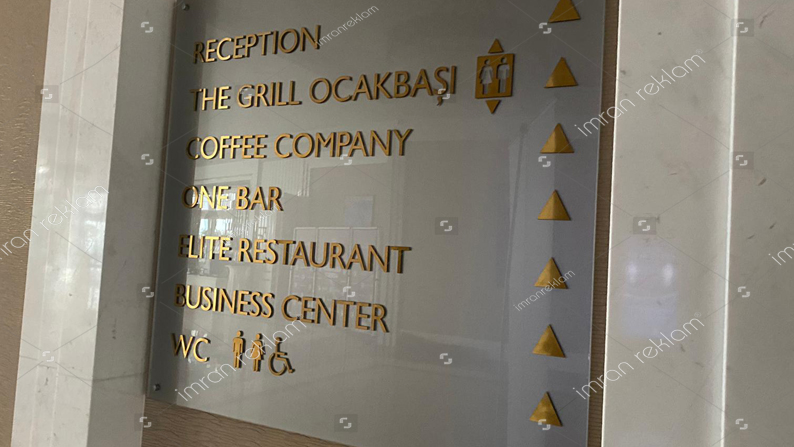 Otel İçi Yönlendirme Tabelası