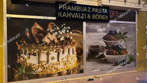 Pasta Cafe Cam Reklam Kaplama