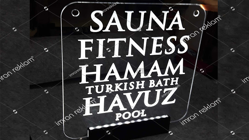 Işıklı Havuz Tabelası