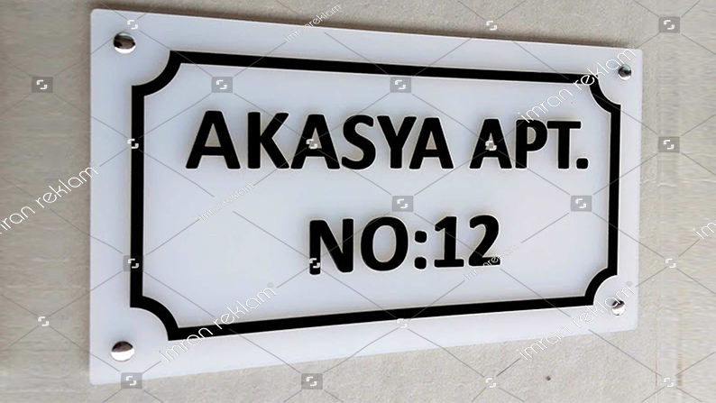 Pleksi Apartman Tabelası