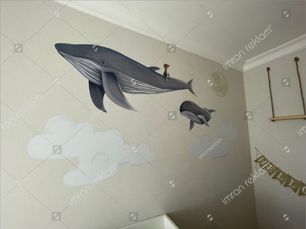 Çocuk odası duvarı görsel kaplama