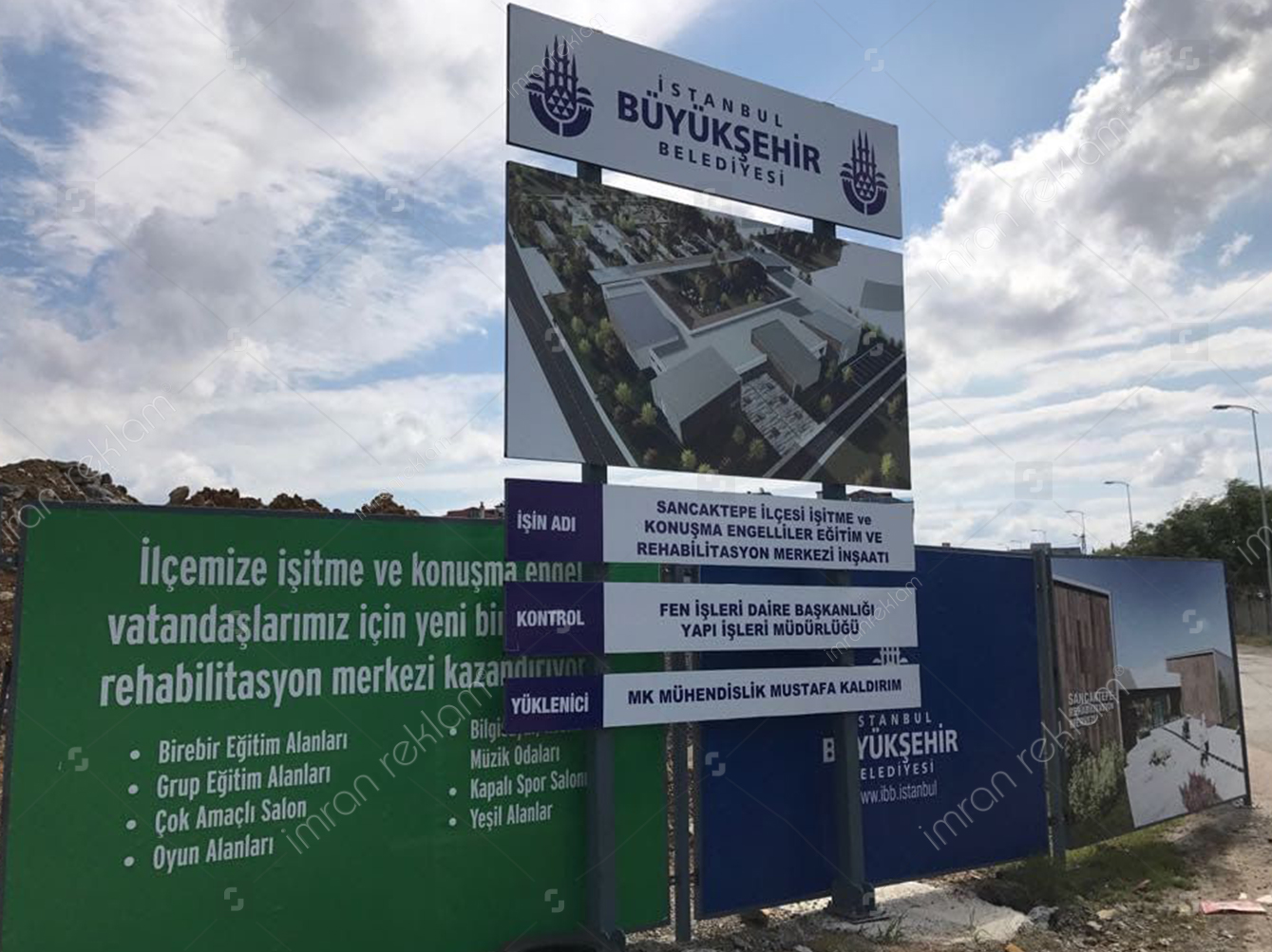 İstanbul Büyük Şehir Belediyesi İnşaat Tabelası