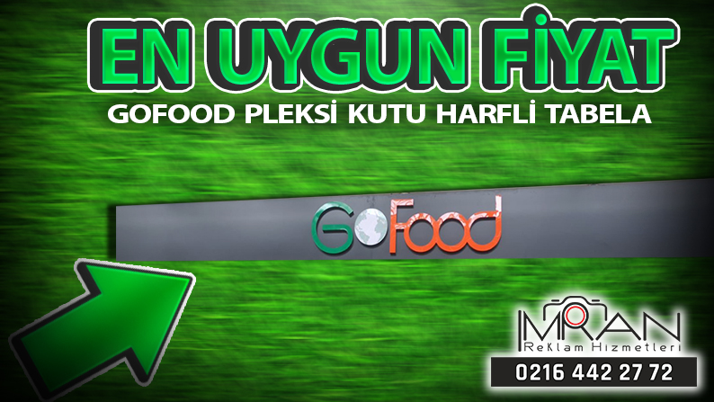 Gofood Pleksi Kutu Harfli Tabela