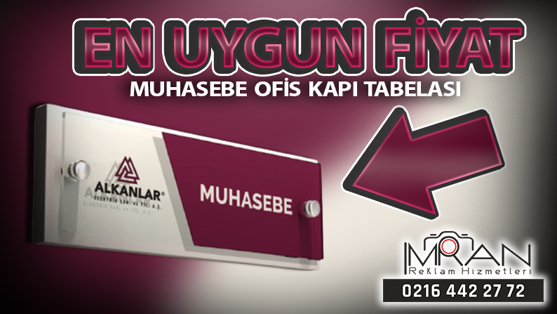 Muhasebe Ofis Kapı Tabelası