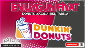 Donuts Logolu Işıklı Tabela