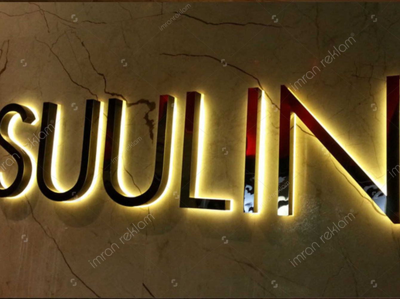 Gün Işığı Kutu Harfli Tabela