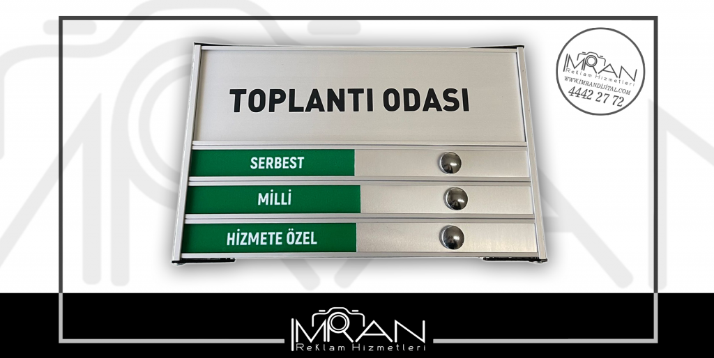 Hizmete Özel – Gizli Toplantı Odası Tabelası