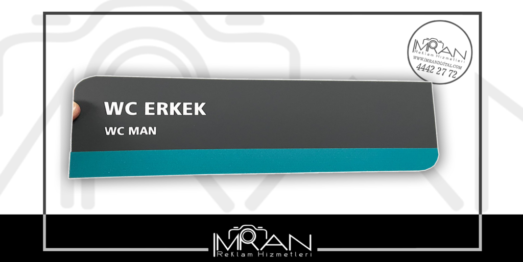 WC Erkek (WC Man) Kapı Tabelası