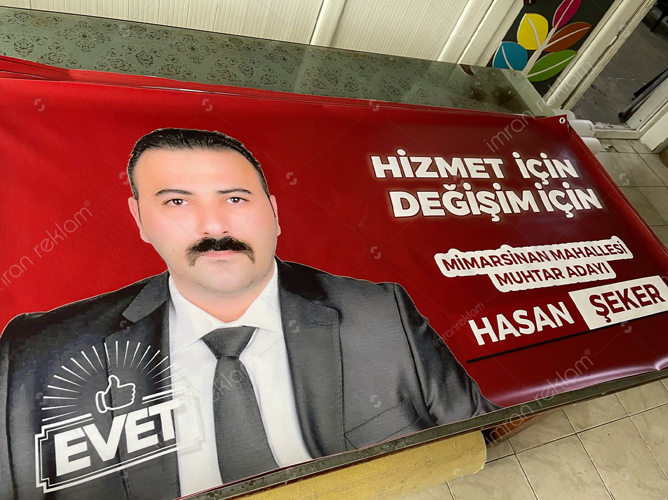 Muhtar Adayı Seçim Afişleri