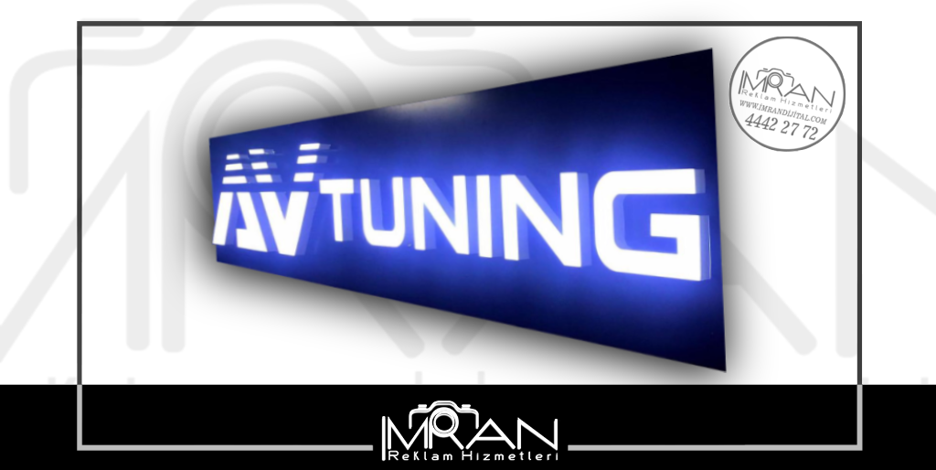 Işıklı Pleksi Kutu Harfli Tuning Tabelası