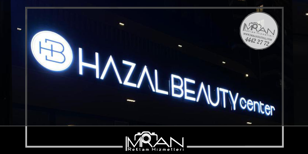 Beauty Center Işıklı Kutu Harf Tabela