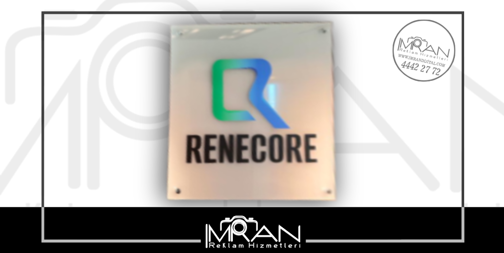 Rakı Beyazı Pleksi Üzerine Pleksi Harf Kesimli Tabela