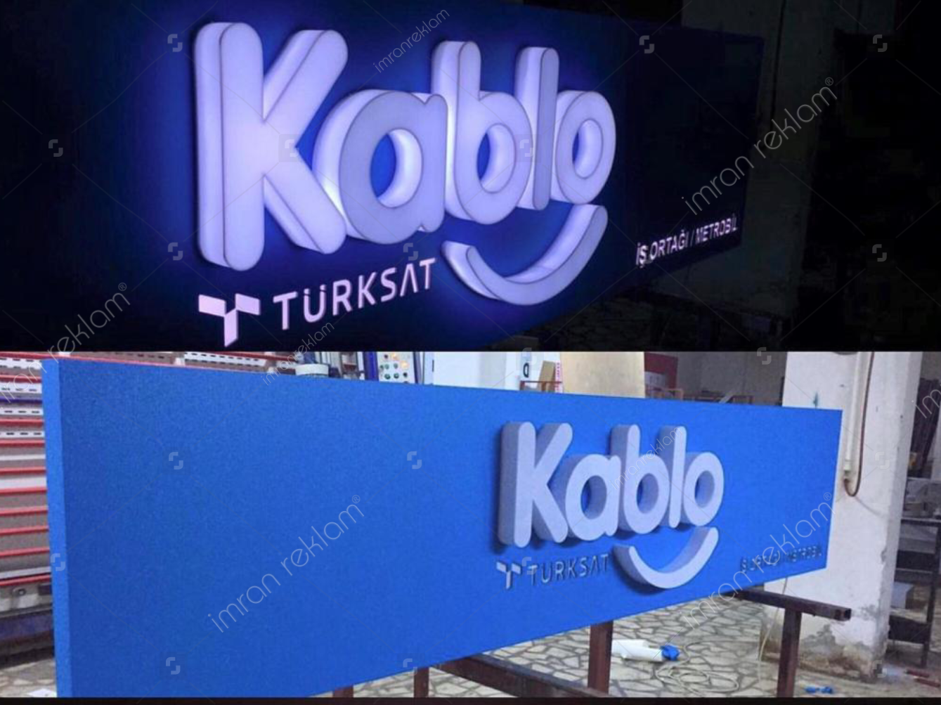 Kablo Türksat Işıklı Tabela