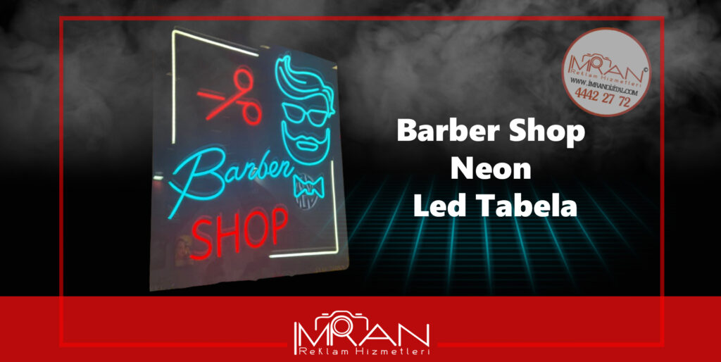 Barber Shop Neon Led Tabela