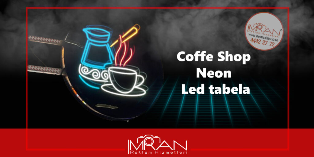 Coffe Shop Neon Led tabela