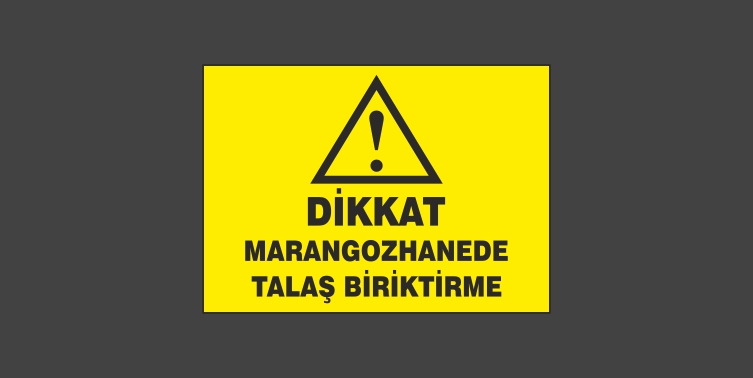Dikkat Marangozhanede Talaş Biriktirme Levhası 4106