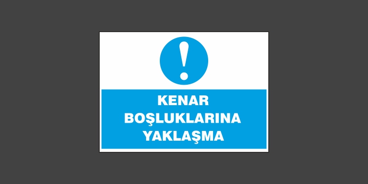 Kenar Boşluklarına Yaklaşma Levhası 3110