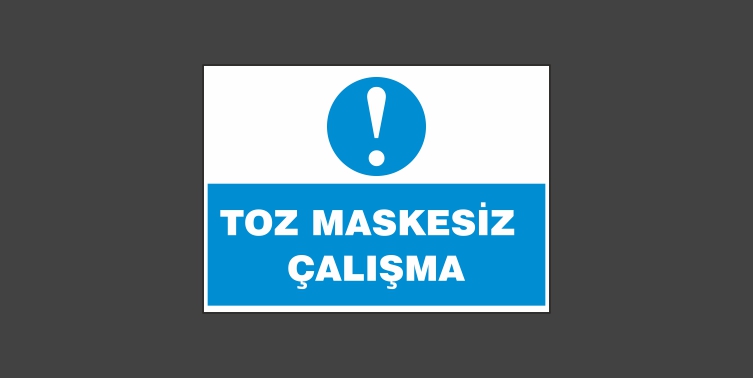 Toz Maskesiz Çalışma Levhası 3135