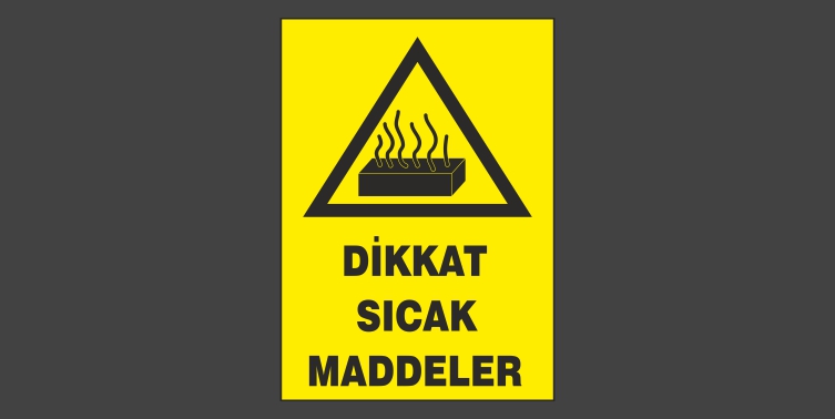 Dikkat Sıcak Levhası 6124