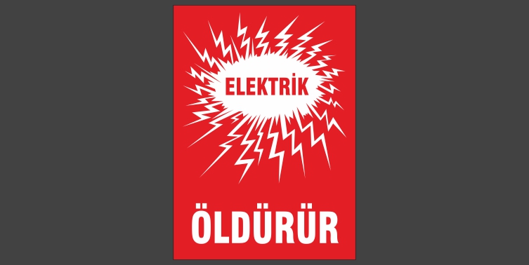 Elektrik Öldürür Levhası 5116