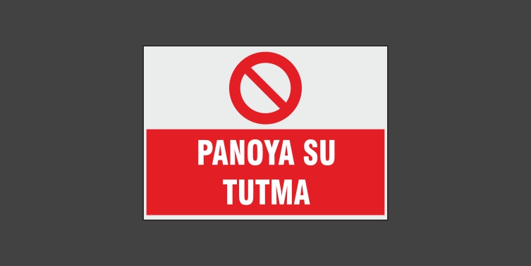 Panoya Su Tutma Levhası 7139