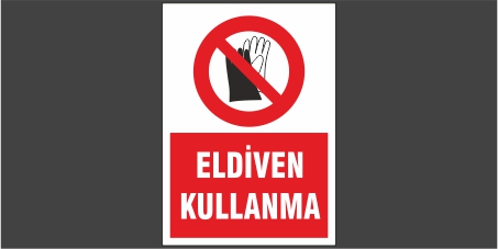 Eldiven Kullanma Levhası 14109