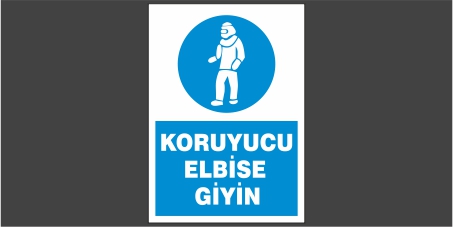 Koruyucu Elbise Giyin Levhası 14108