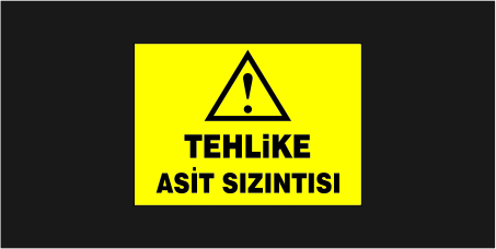 Tehlike Asit Sızıntısı Levhası 17103