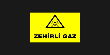 Zehirli Gaz Levhası 17119