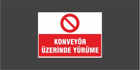 Konveyör Üzerinde Yürüme Levhası 22118